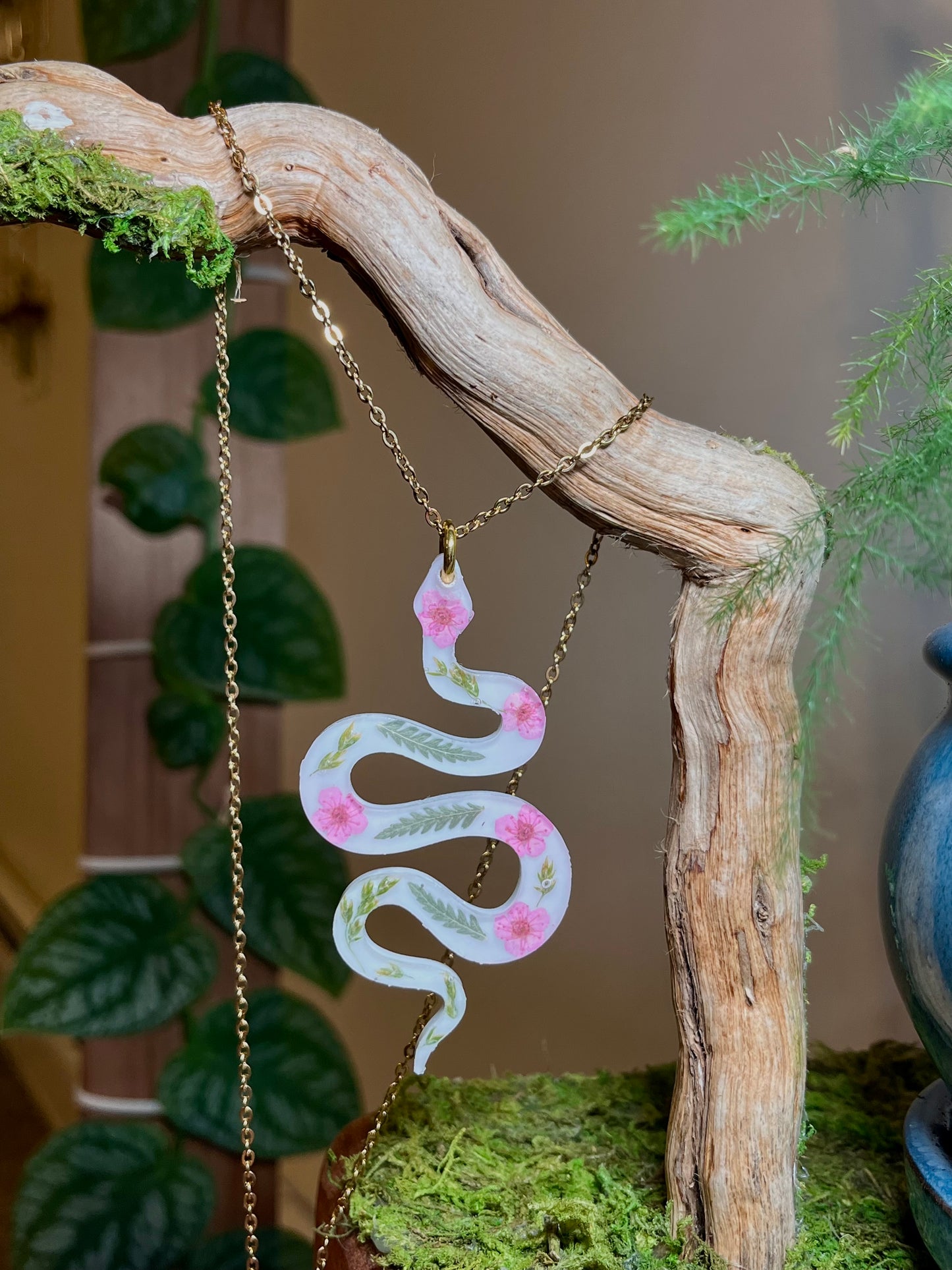 Botanical Snake Necklace