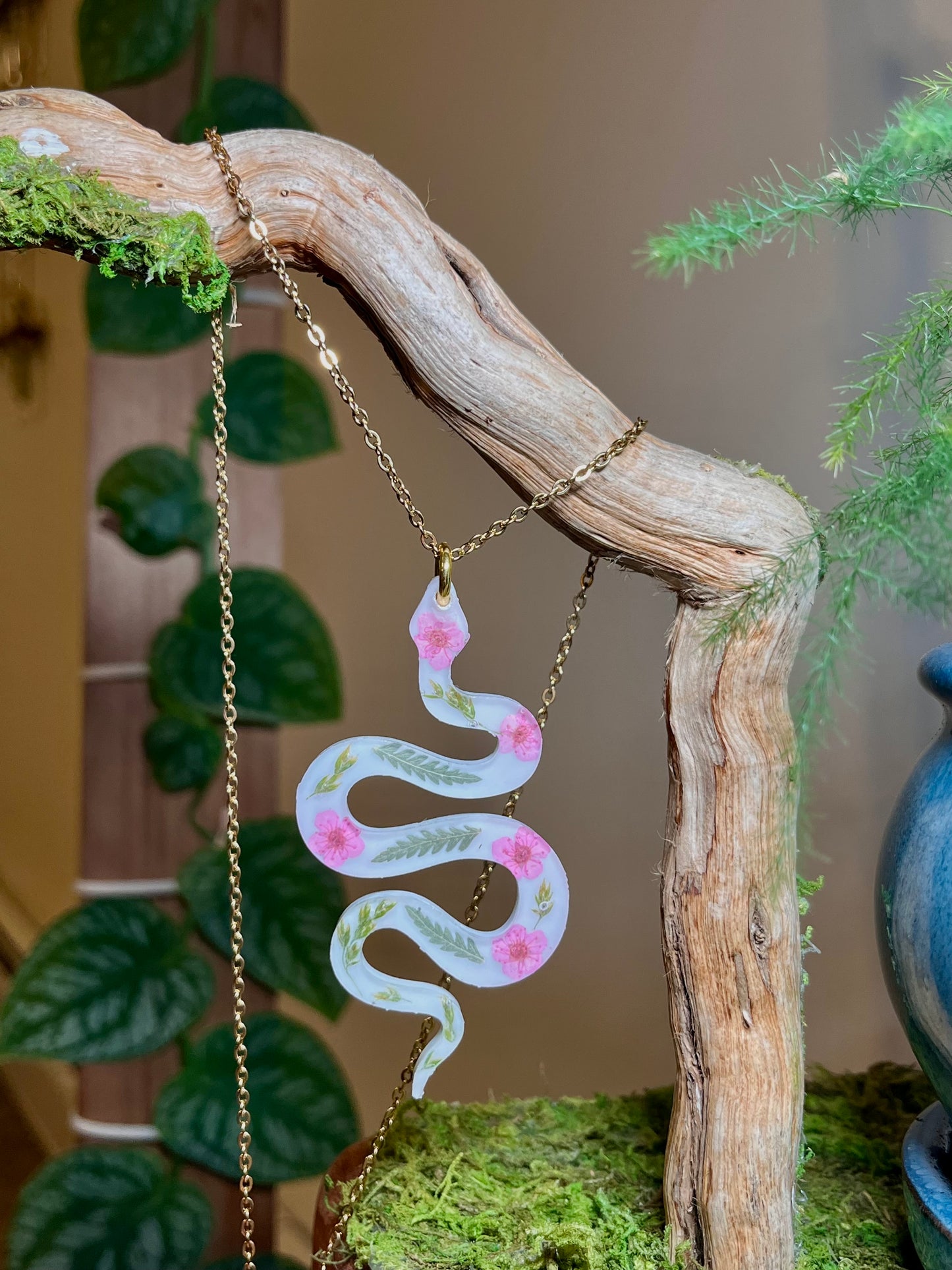 Botanical Snake Necklace