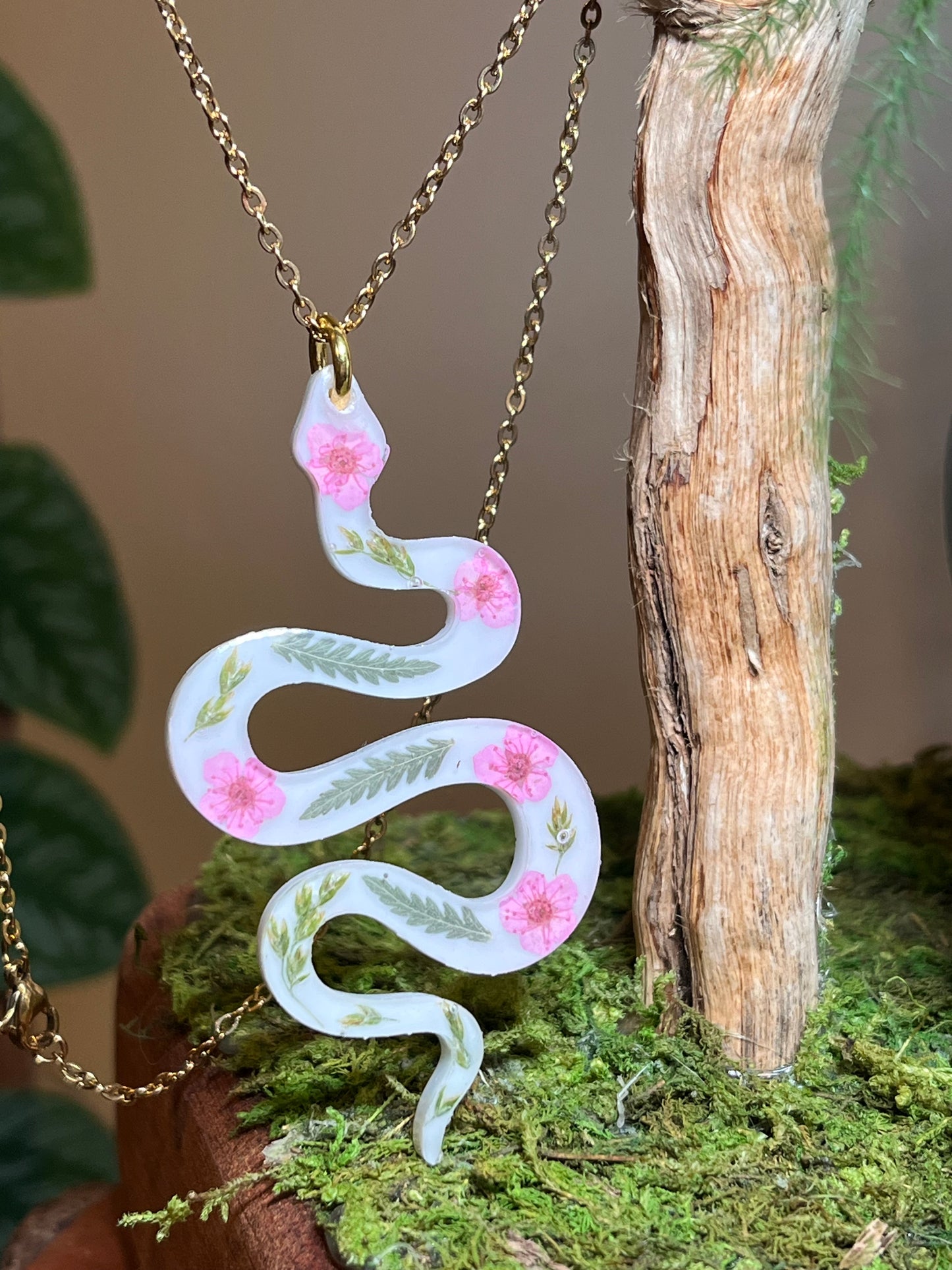 Botanical Snake Necklace