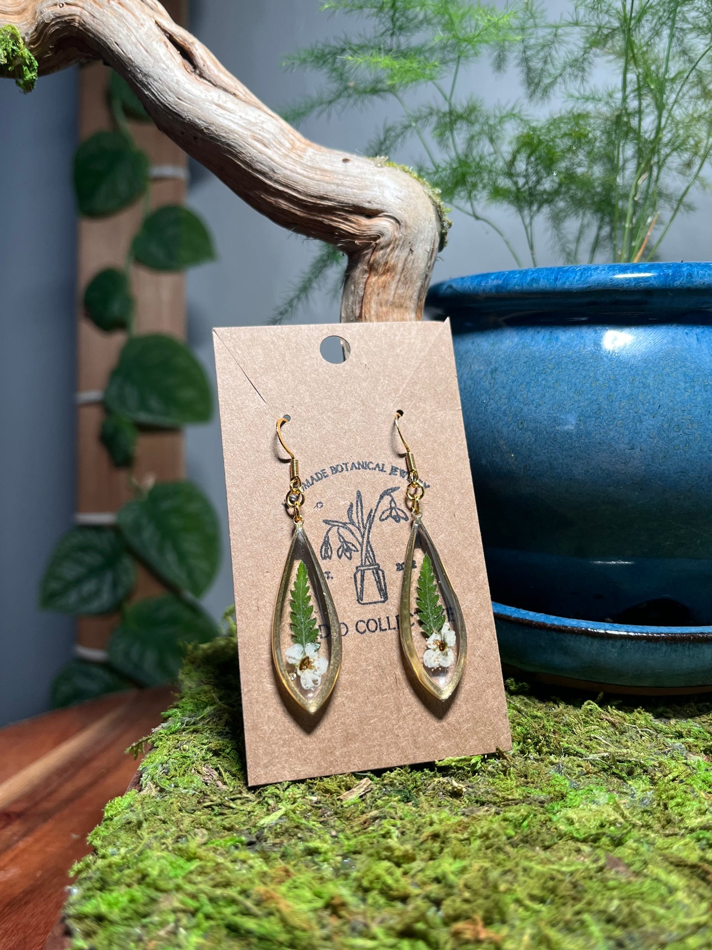 Fern & Spirea Earrings